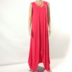 New Brooklynn's Women's Maxi Dress Pink High Low